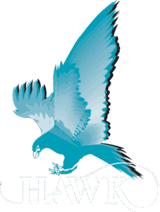 Hawk Mesurment Logo White Leters