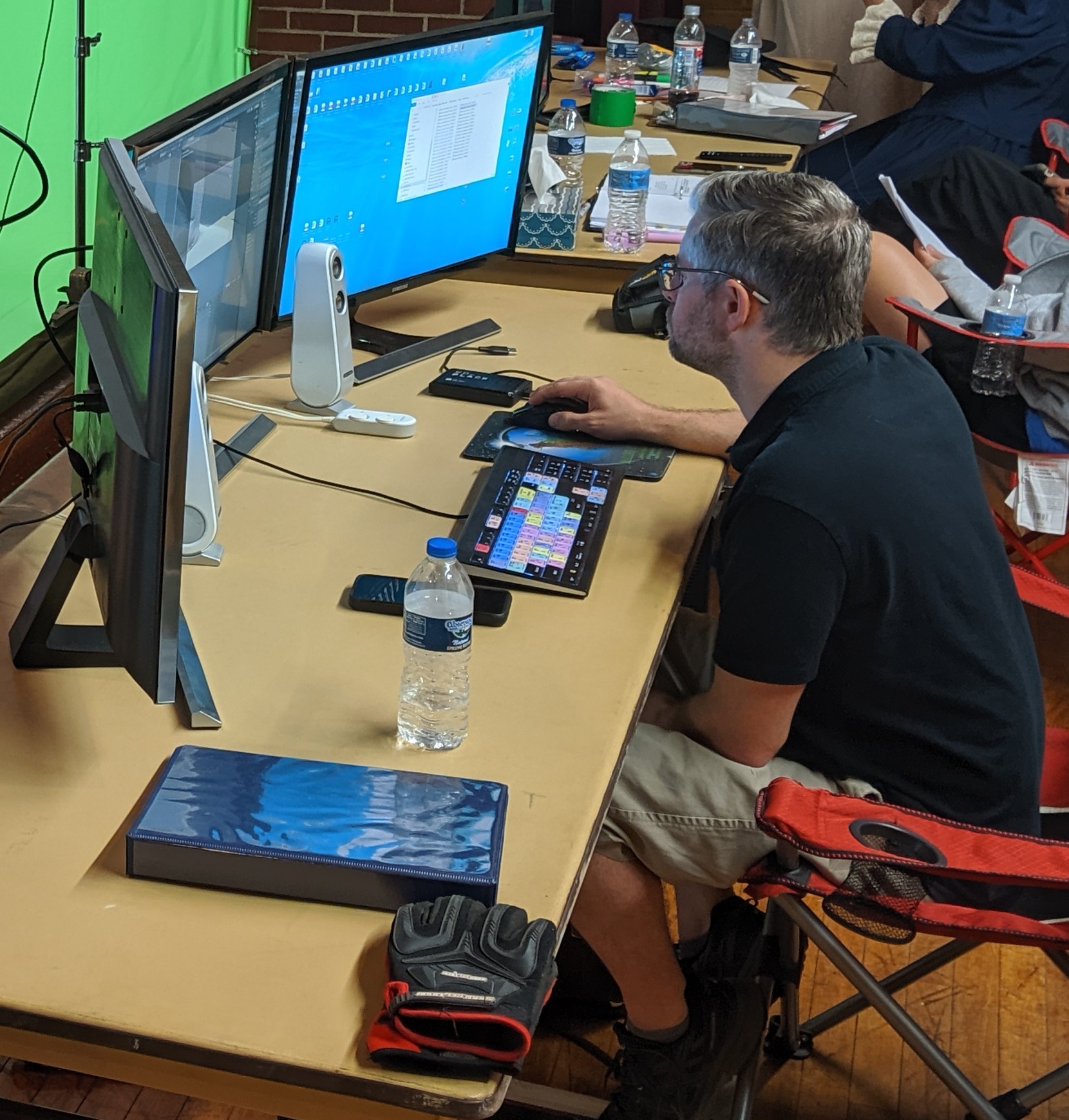 Green screen production set